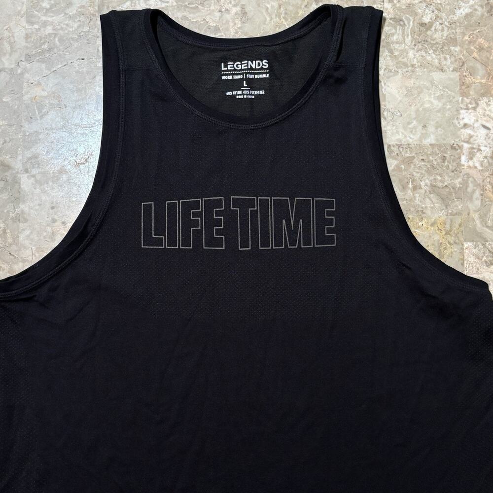 Legends Enzo Tank Top Mens Large Black Sleeveless Gym Lifting Running